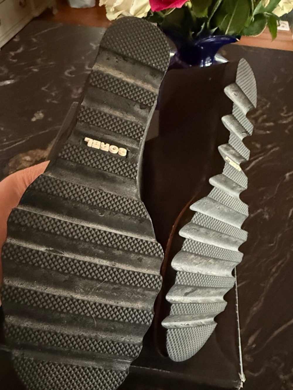 Sorel Black Open-Toe Slide Mules - Picture 3 of 4